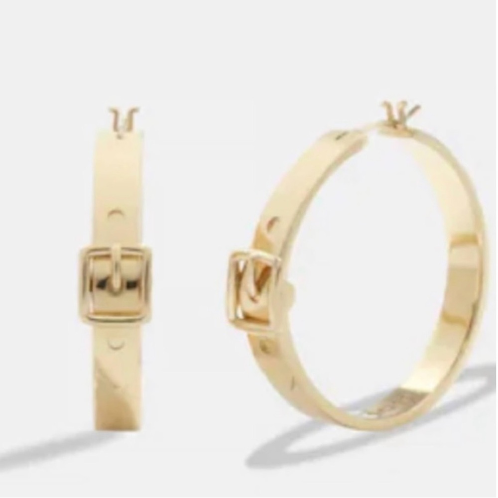 Coach Gold Hoop Earrings
